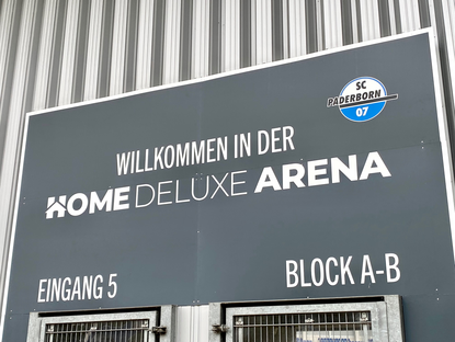 Eingang 5 der Home Deluxe Arena vom SC Paderborn, Block A-B, 